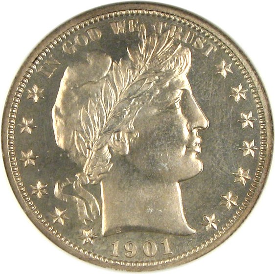 image for: 1901 50c  NGC Proof 64