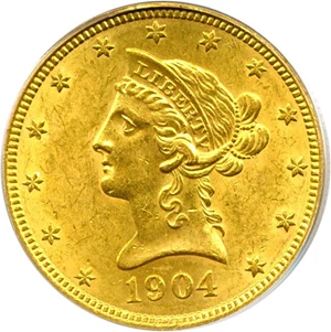 image for: 1904-O $10 PCGS MS62