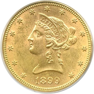 image for: 1899 $10 PCGS MS61