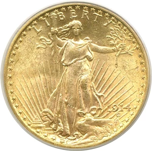 image for: 1914 $20 PCGS/CAC MS63