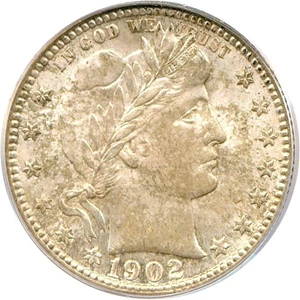 image for: 1902-S 25c PCGS MS64
