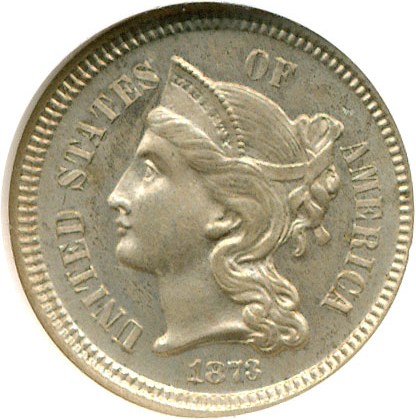 image for: 1873 3cN Closed 3 NGC Proof 64