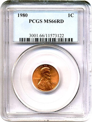 image for: 1980 1c PCGS MS66 RD