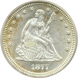 image for: 1877-S 25c PCGS/CAC MS63