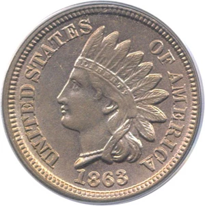 image for: 1863 1c PCGS MS64