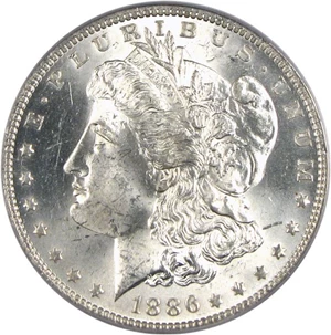 image for: 1886-O $1 PCGS MS64