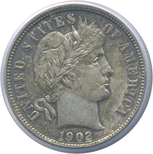 image for: 1902 10c PCGS MS61