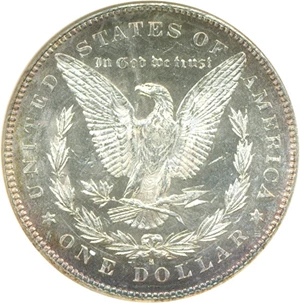 image for: 1879-S $1 VAM 10 Reverse of 1878 ANACS MS62