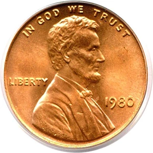 image for: 1980 1c PCGS MS66 RD