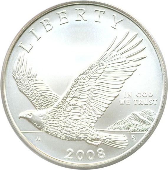 image for: 2008-P $1 Bald Eagle PCGS MS69 