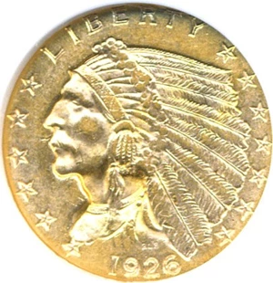 image for: 1926 $2 1/2 NGC MS61