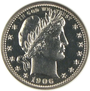 image for: 1906 25c NGC Proof 67