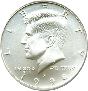 image for: 1998-S 50c SMS PCGS MS69