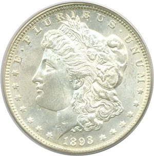 image for: 1893 $1 PCGS MS63