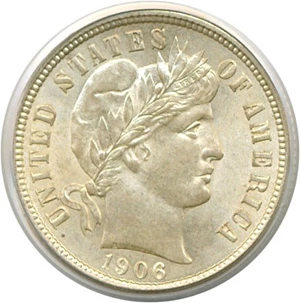 image for: 1906 10c PCGS MS64