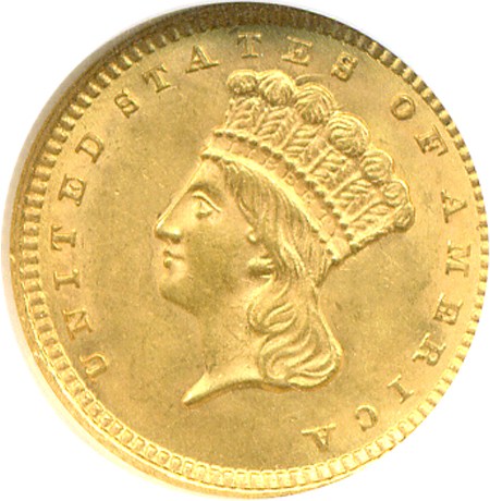 image for: 1859 G$1  NGC MS64