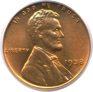 image for: 1938-D 1c PCGS MS67 RD