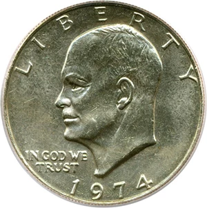 image for: 1974 $1 PCGS MS64