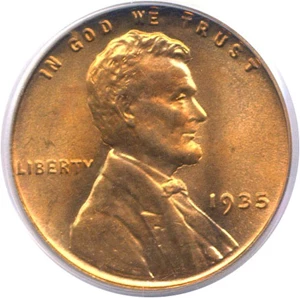 image for: 1935 1c PCGS MS66 RD