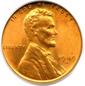 image for: 1949-S 1c PCGS MS67 RD