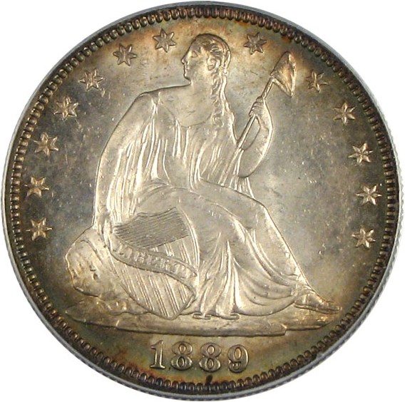 image for: 1889 50c  PCGS/CAC MS65
