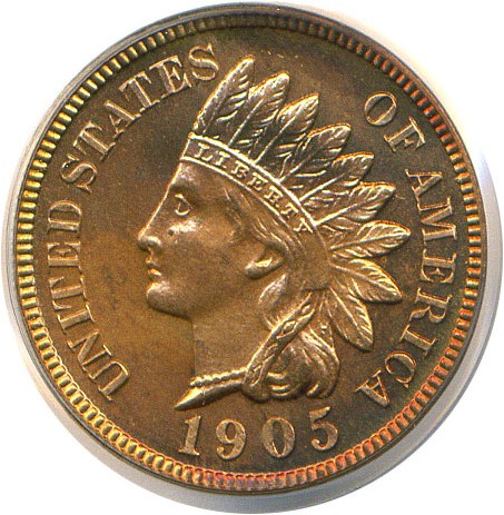 image for: 1905 1c  PCGS Proof 64 RD
