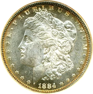 image for: 1884 $1 NGC MS65 DMPL