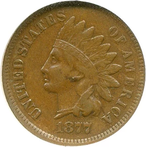 image for: 1877 1c NGC/CAC VF35 BN