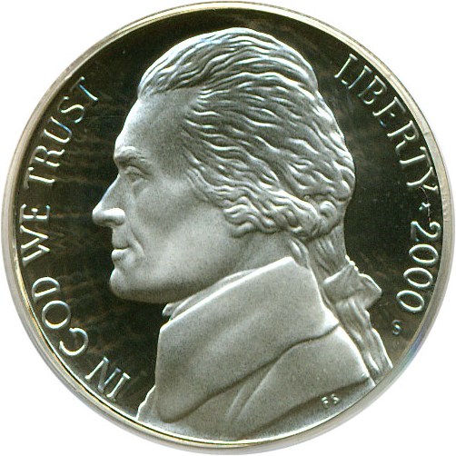 image for: 2000-S 5c  PCGS Proof 69 DCameo