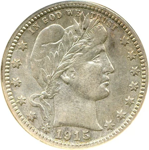 image for: 1915-D 25c DGS VF35 (Cleaned)