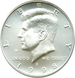 image for: 1998-S 50c SMS PCGS MS69
