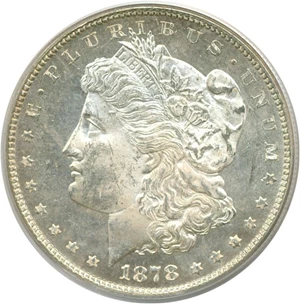image for: 1878 7TF $1 Rev.'78 PCGS MS63 PL