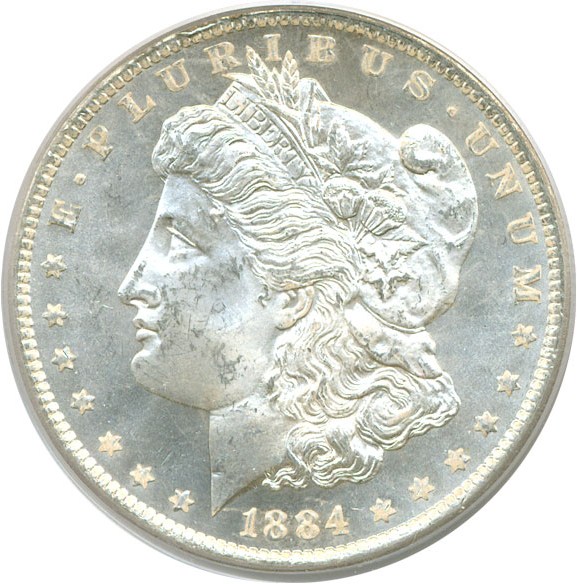 image for: 1884-O $1  PCGS MS64 PL