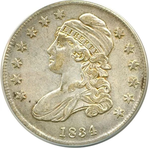 image for: 1834 50c ANACS AU50
