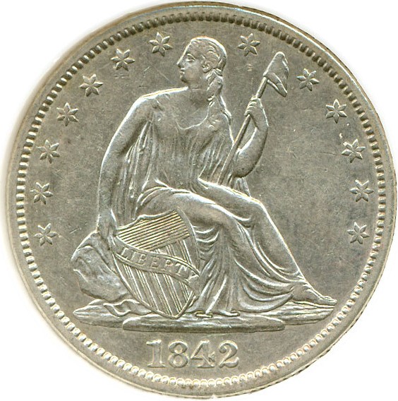 image for: 1842 50c DGS XF45 