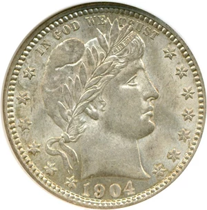 image for: 1904-O 25c NGC AU58