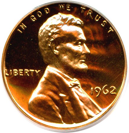image for: 1962 1c  PCGS Proof 68 RD Cameo