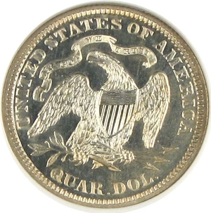image for: 1882 25c NGC Proof 64