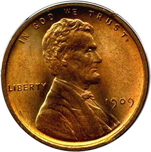 image for: 1909 VDB 1c PCGS MS65 RD