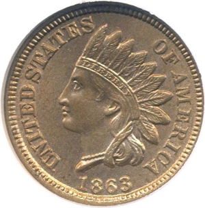 image for: 1863 1c NGC MS64