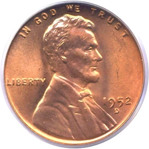 image for: 1952-D 1c PCGS MS66 RD