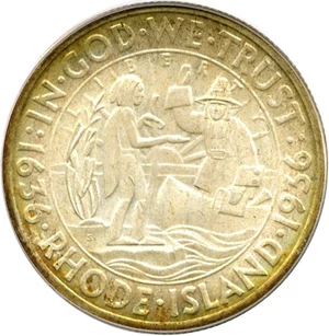 image for: 1936-S 50c Rhode Island PCGS MS66