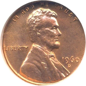 image for: 1960-D 1c Small Date NGC MS66 RD