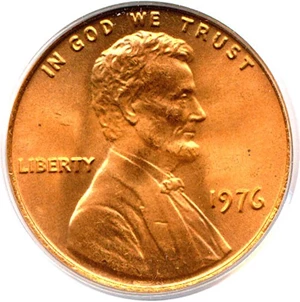 image for: 1976 1c PCGS MS66 RD