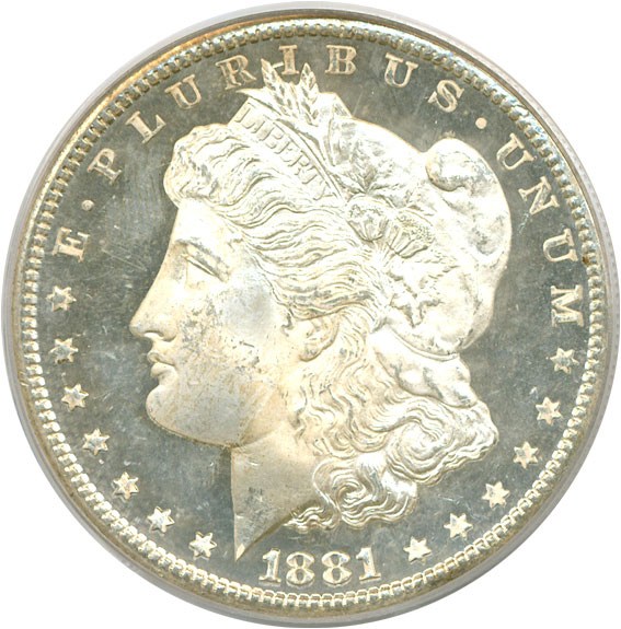 image for: 1881-S $1  PCGS/CAC MS65 DMPL