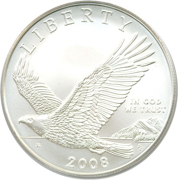 image for: 2008-P $1 Bald Eagle PCGS MS69 