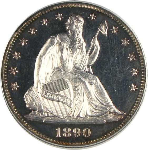 image for: 1890 50c  PCGS Proof 63