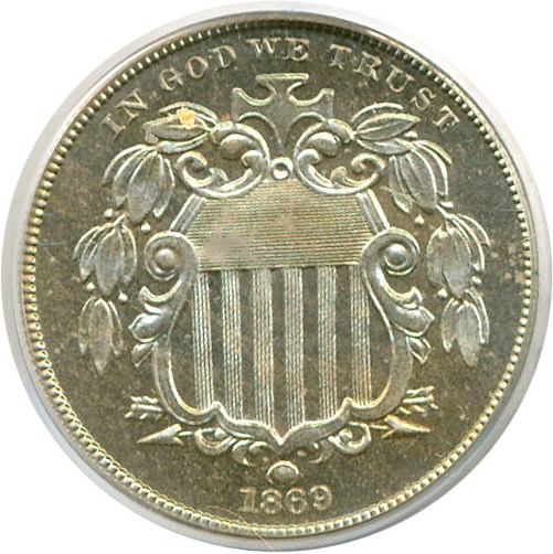 image for: 1869 5c  PCGS Proof 65