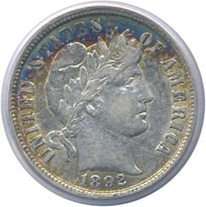 image for: 1892-S 10c PCGS XF45