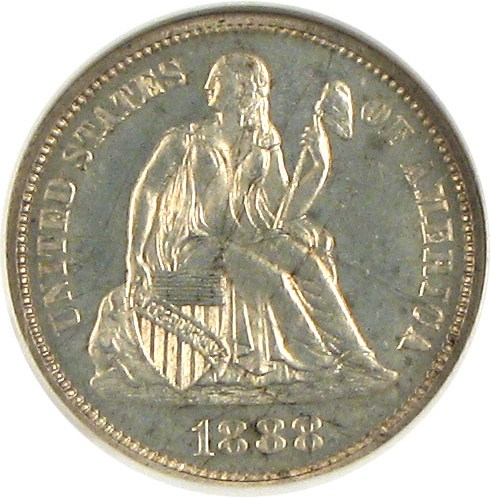 image for: 1888 10c  NGC Proof 64